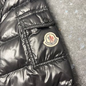 Moncler black down jacket